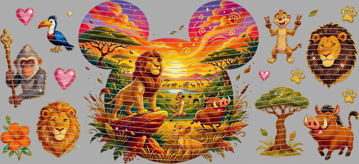 16oz Disney style-D-3107